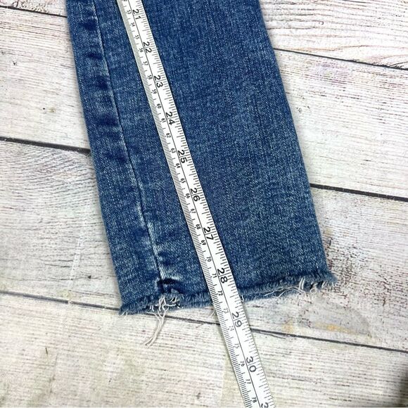 Abercrombie & Fitch Ultra High Rise Super Skinny Ankle Raw Hem Jeans Size 27 - Picture 10 of 10